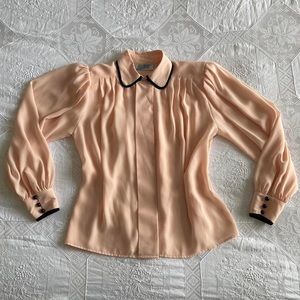 Vintage 40s inspired Pink Blouse